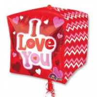 Шар фольгированный куб I Love you Шар фольгированный куб I Love you